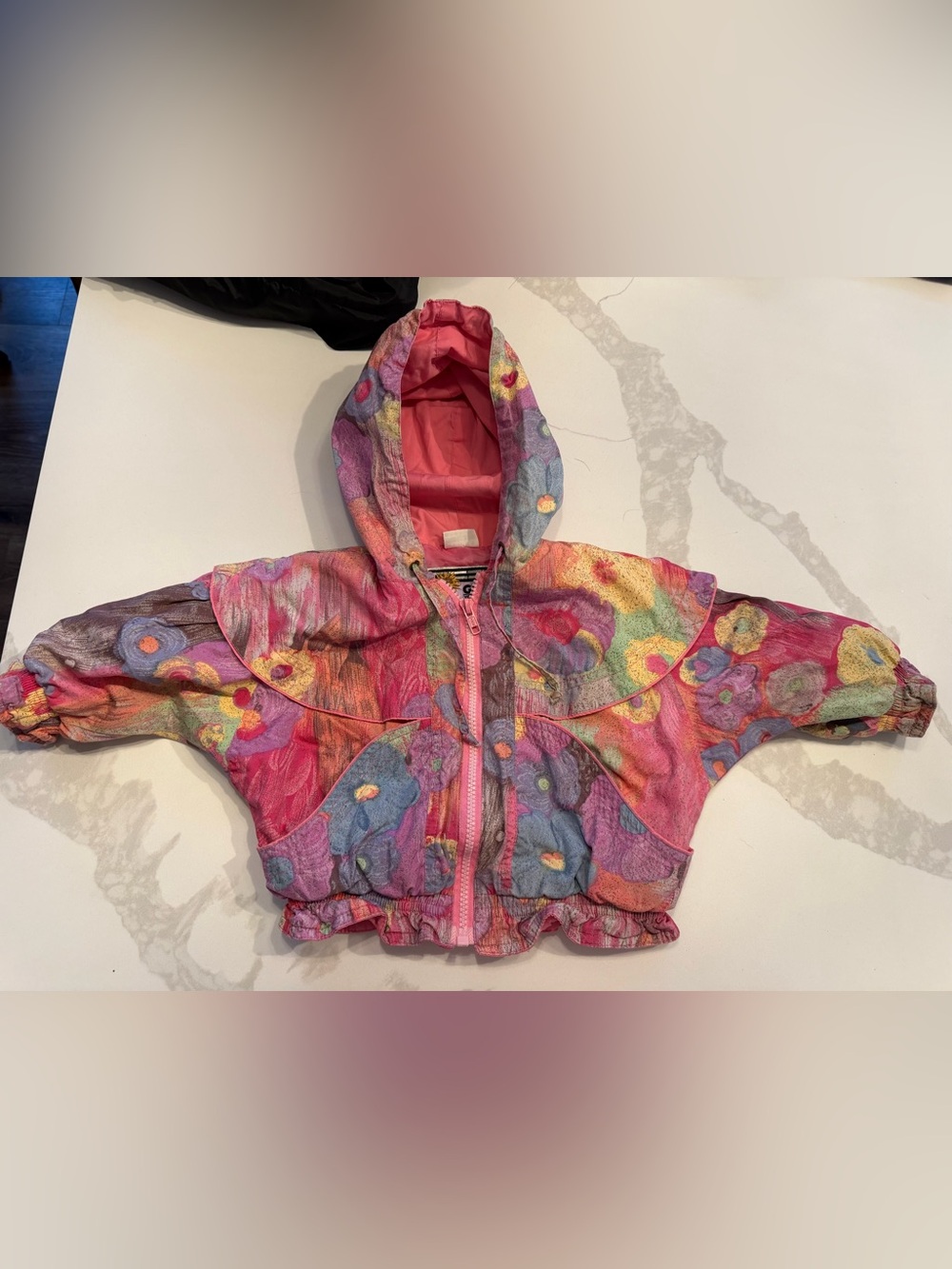 vintage, 1980s or 90s era GIACCA Young Gallery hooded windbreaker 24 Months